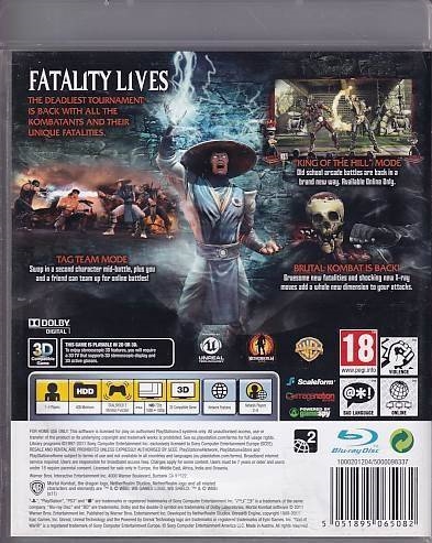 Mortal Kombat - PS3 (B Grade) (Genbrug)